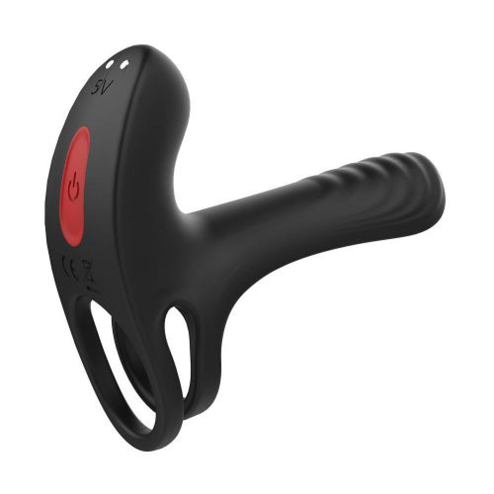 Yummy Game Rechargeable Silicone Couples Stimulator Black