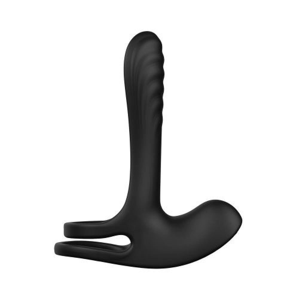 Yummy Game Rechargeable Silicone Couples Stimulator Black