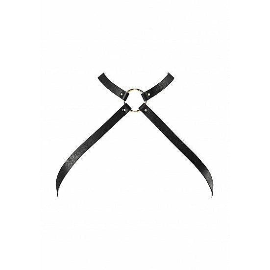 Vegan Leather Cross Chest Harness