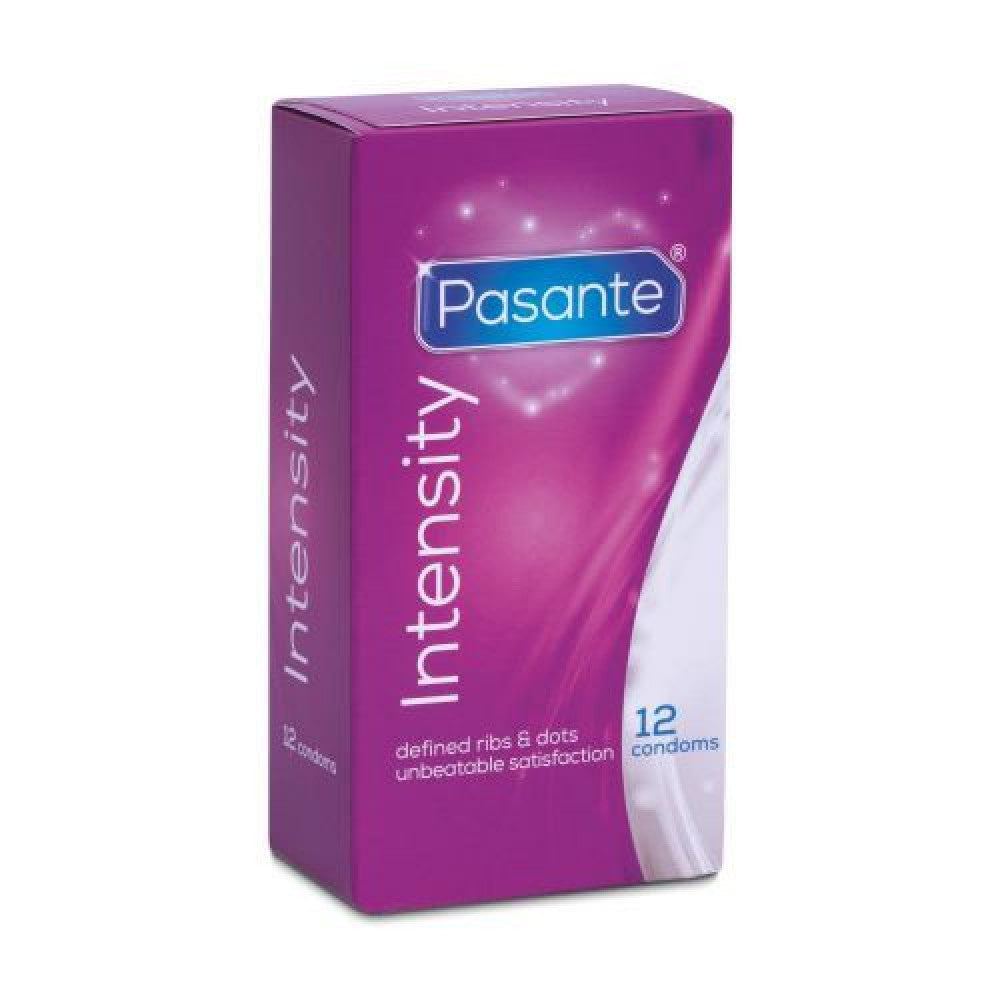 12 pcs. Pasante Intensity embossed condoms