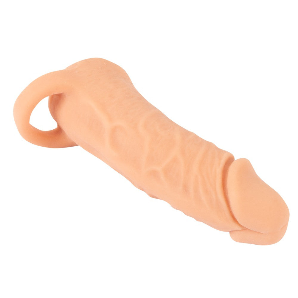 2 in 1 realistic penis extender and vagina masturbator Nature Skin size M +3 cm.