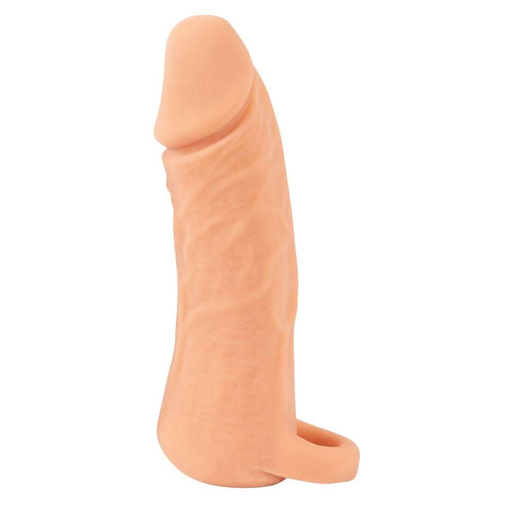 2 in 1 realistic penis extender and vagina masturbator Nature Skin size M +3 cm.