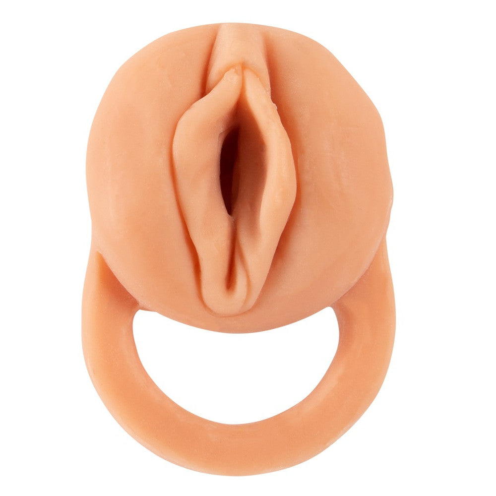 2 in 1 realistic penis extender and vagina masturbator Nature Skin size M +3 cm.