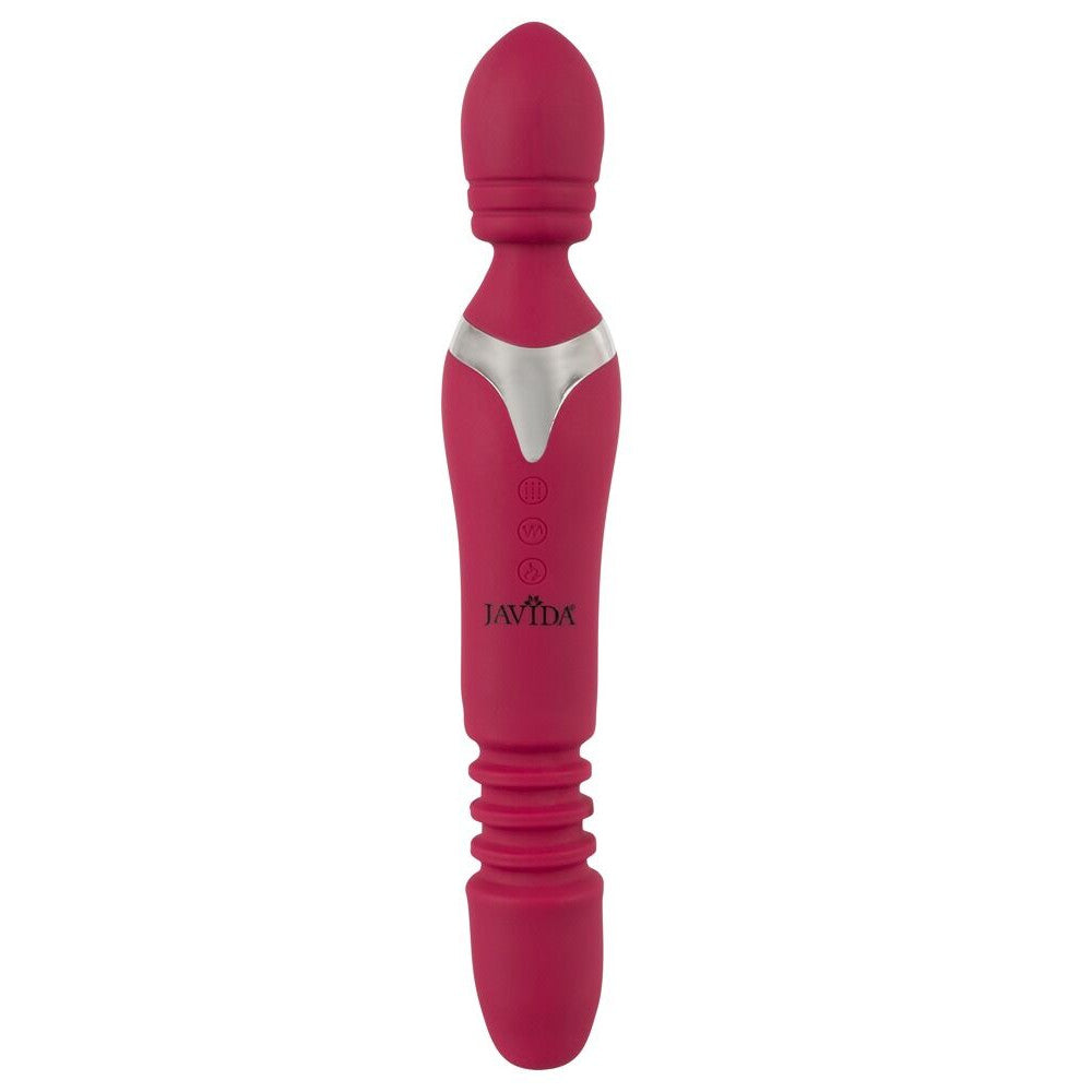 2 in 1 vibrator and wand massager with heating effect from Javida silicone