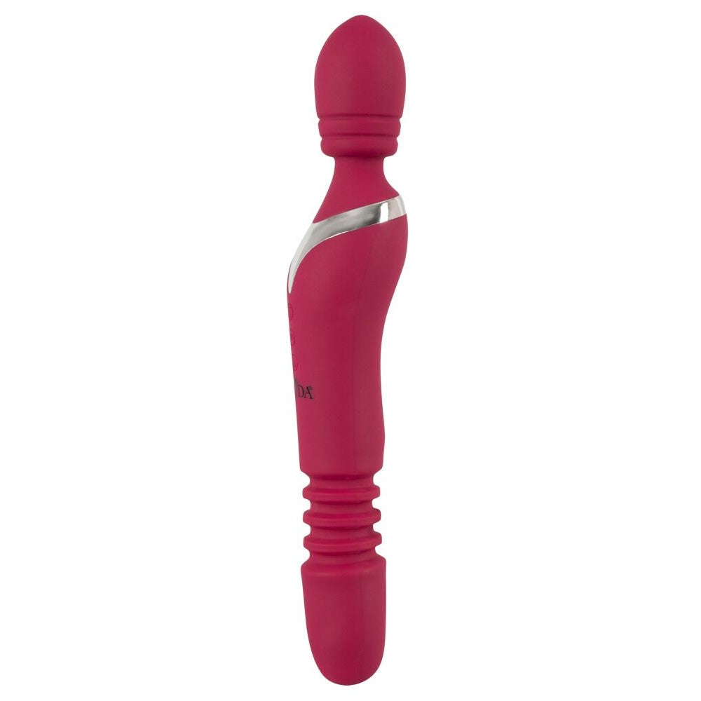 2 in 1 vibrator and wand massager with heating effect from Javida silicone