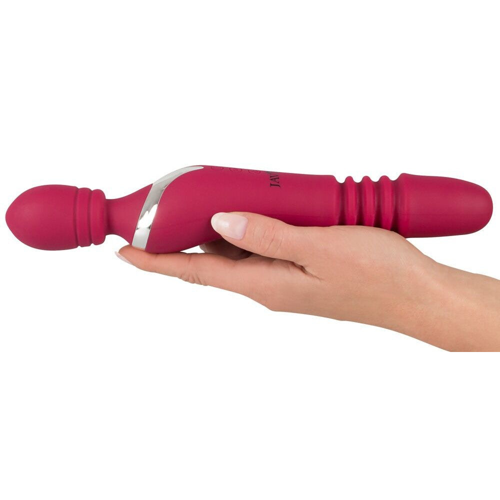 2 in 1 vibrator and wand massager with heating effect from Javida silicone