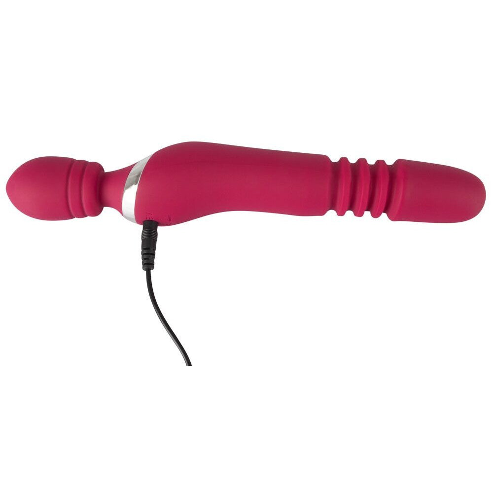 2 in 1 vibrator and wand massager with heating effect from Javida silicone