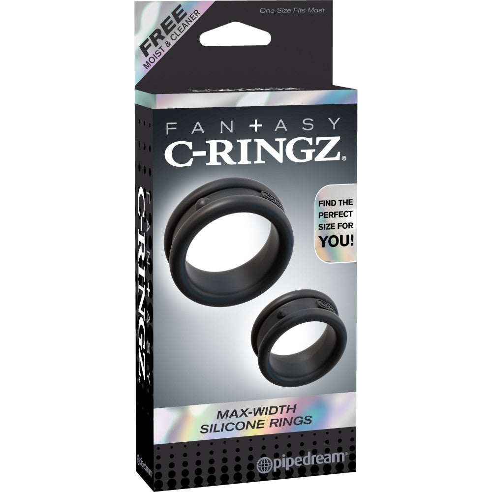 2 pcs. C-Ringz Max-Width 100% Silicone Cock Rings