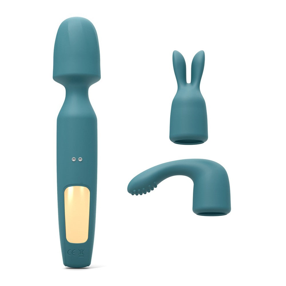 3 in 1 Wand massager with attachments R-evolution blue-green