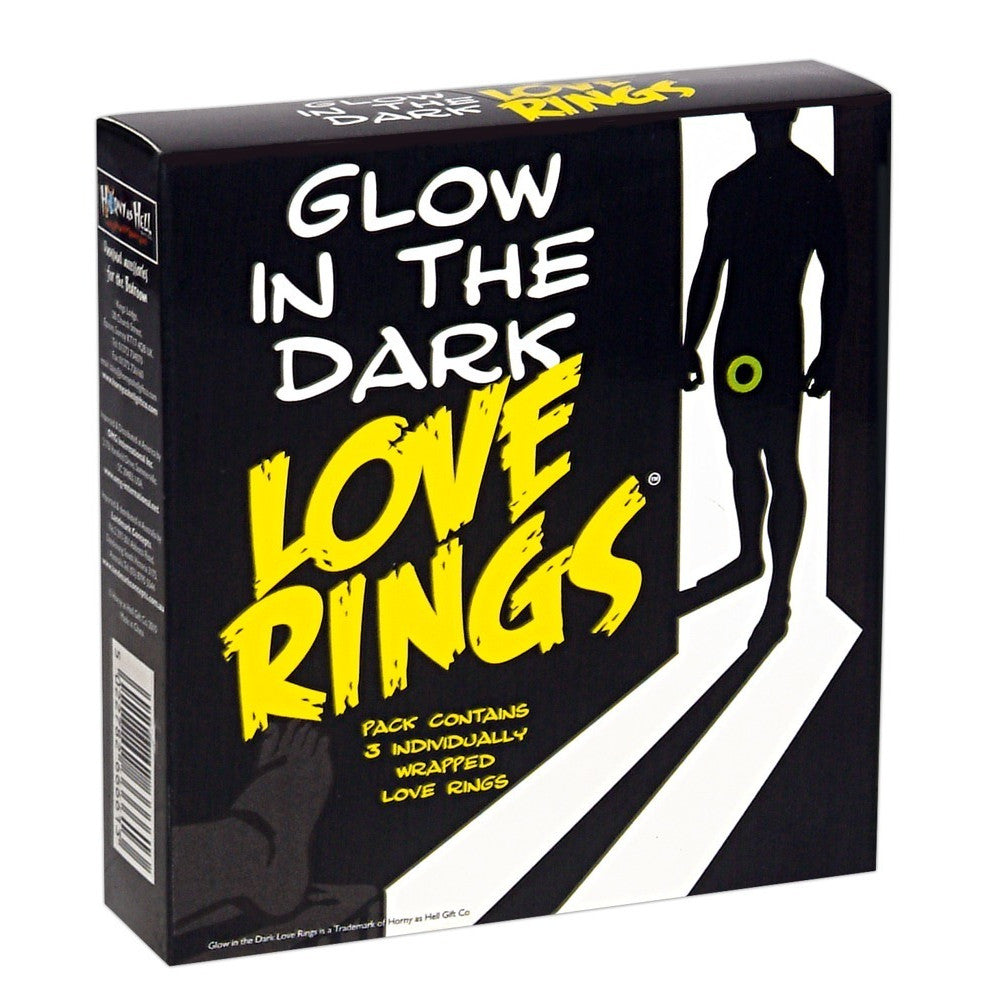 3 pcs. Love Rings luminous cock rings