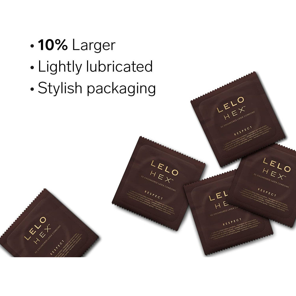 36 pcs. Luxury condoms Lelo Hex XL