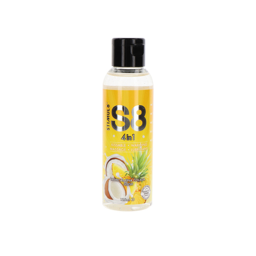 4 in 1 lubricant, massage oil with warming effect Pina Colada S8 125ml