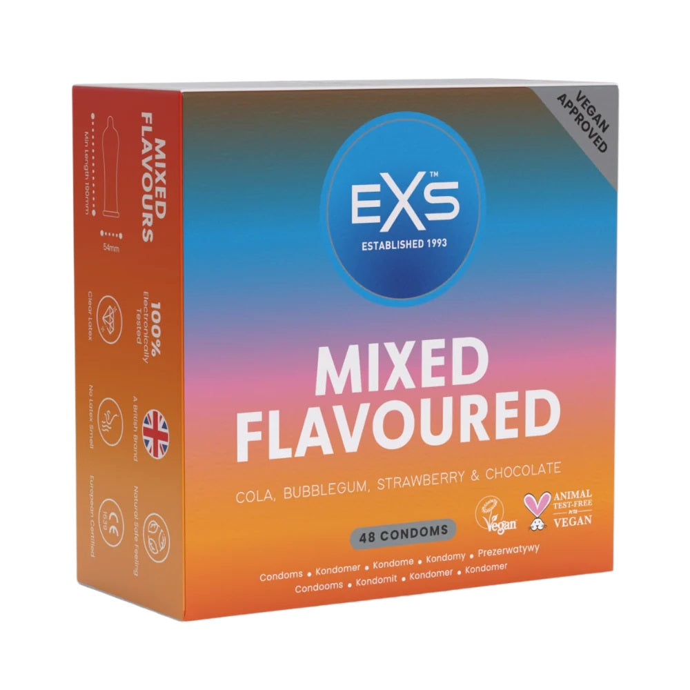 EXS Mixed Flavoured Condoms 48 Pcs.