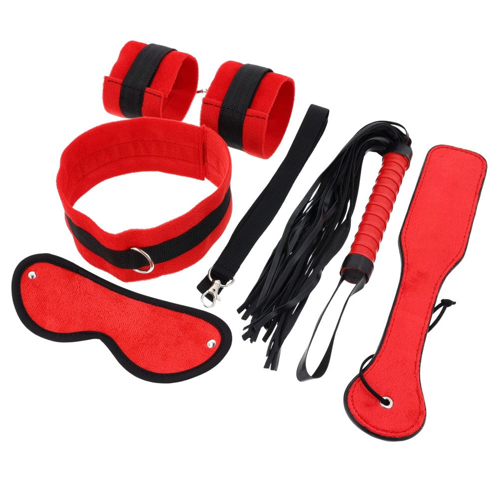 5 Piece Bondage Set T4L Red