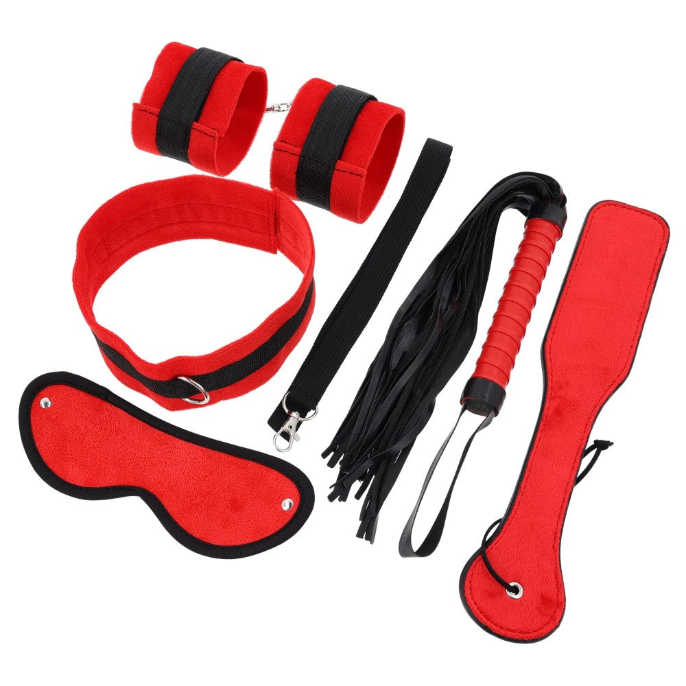 5 Piece Bondage Set T4L Red