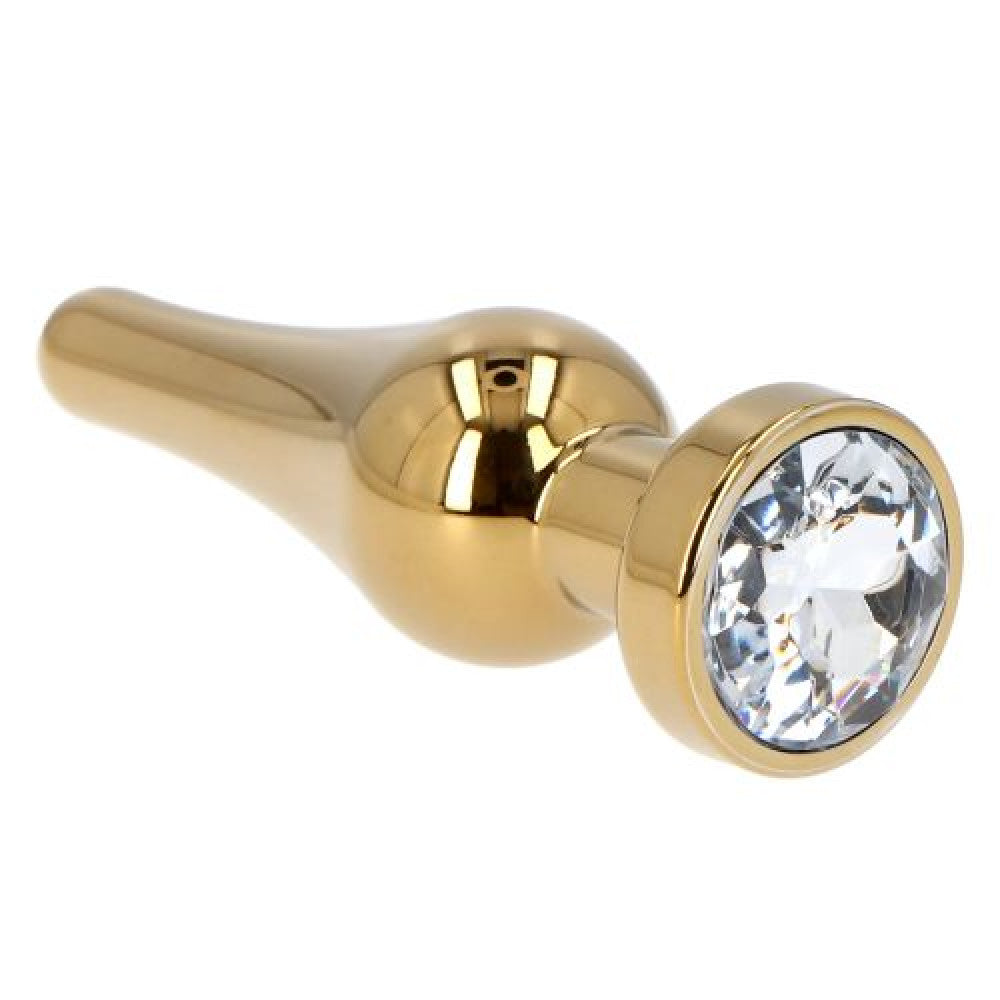 Ace Of Spades Crystal Metal Butt Plug Gold