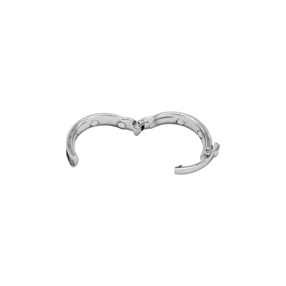 Adjustable Locked Cuff steel cock ring 30 to 35 mm