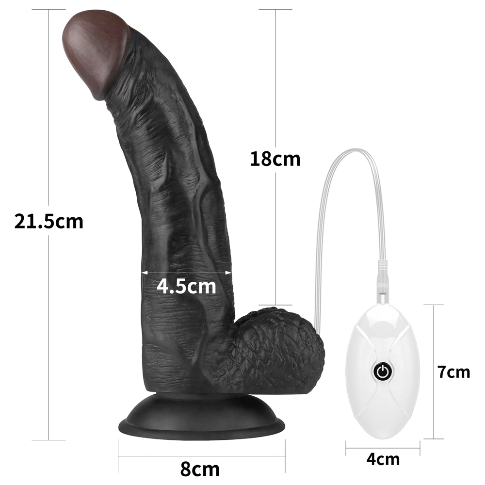 Adjustable Strapon With Vibrating Dildo Ingen Easy Strapon Set 8.5"