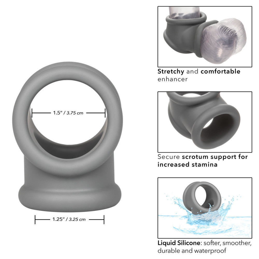 Alpha silicone penis and testicle clamp