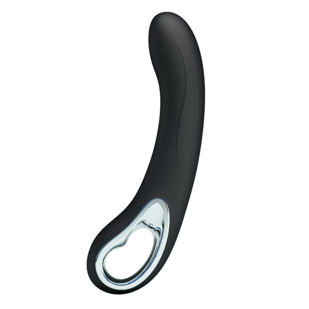 Alston Silicone Rechargeable Vibrator Black 20cm.