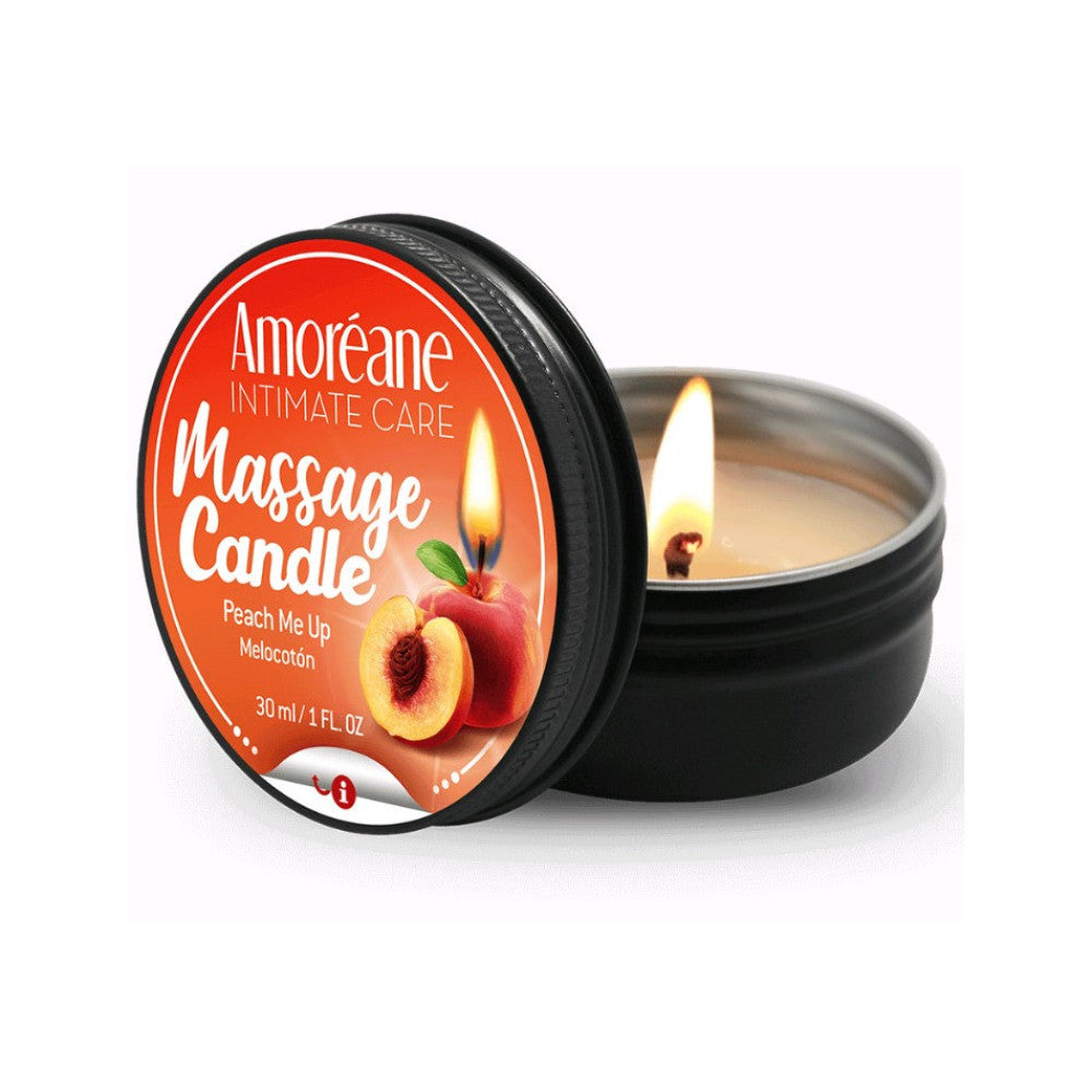 Amoreane Peach Scented Massage Candle