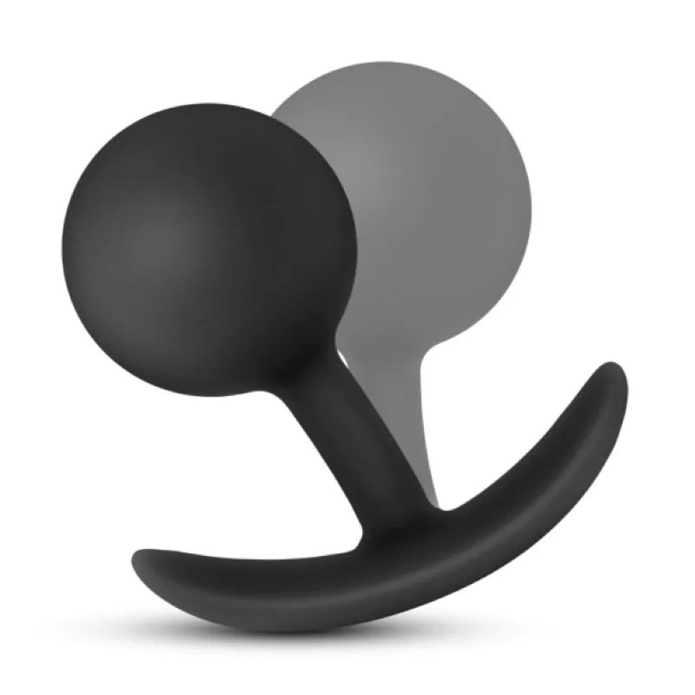Anal Adventures Silicone Butt Plug with Vibra Ball