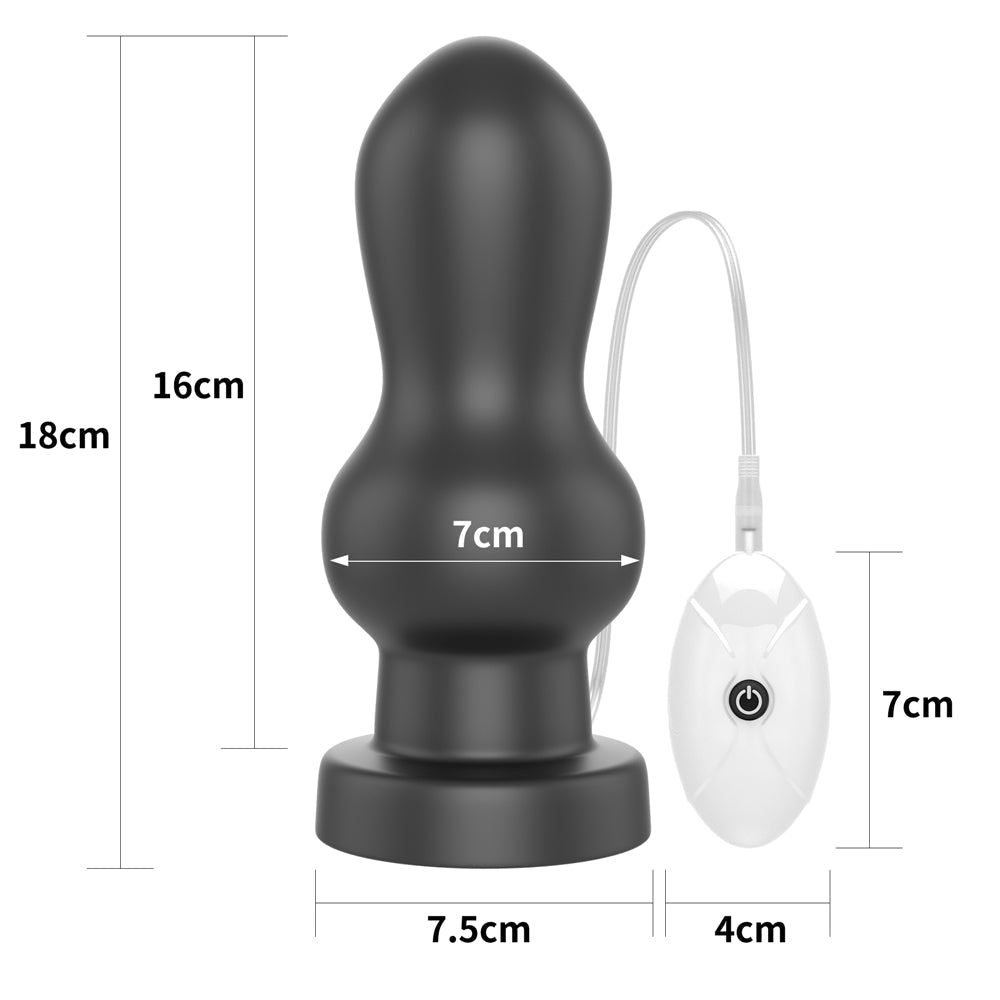 Anal Rammer Large Vibrating Butt Plug 7"