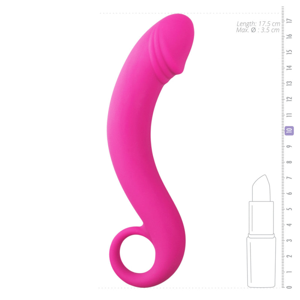 Anal dildo Curved Dong pink