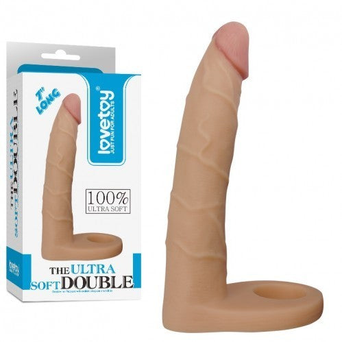 Anal dildo with penis grip The Ultra Soft Double 7''