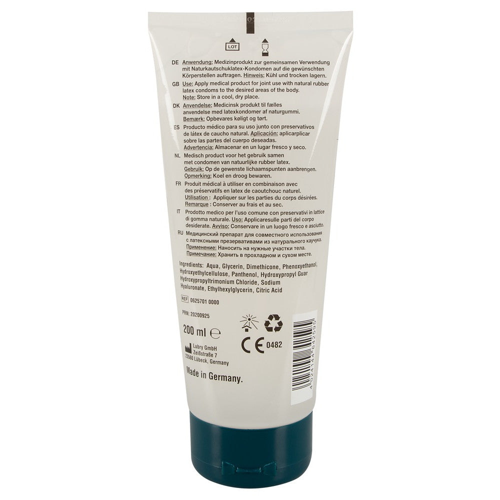 Anal lubricant with panthenol, hyaluronic and silicone Just Glide Premium Anal 200 ml.