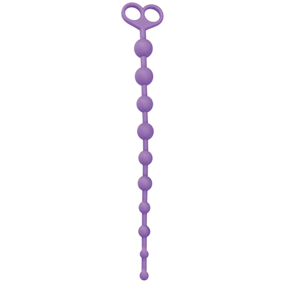 Anal rosary beads made of medical silicone Juggling Purple