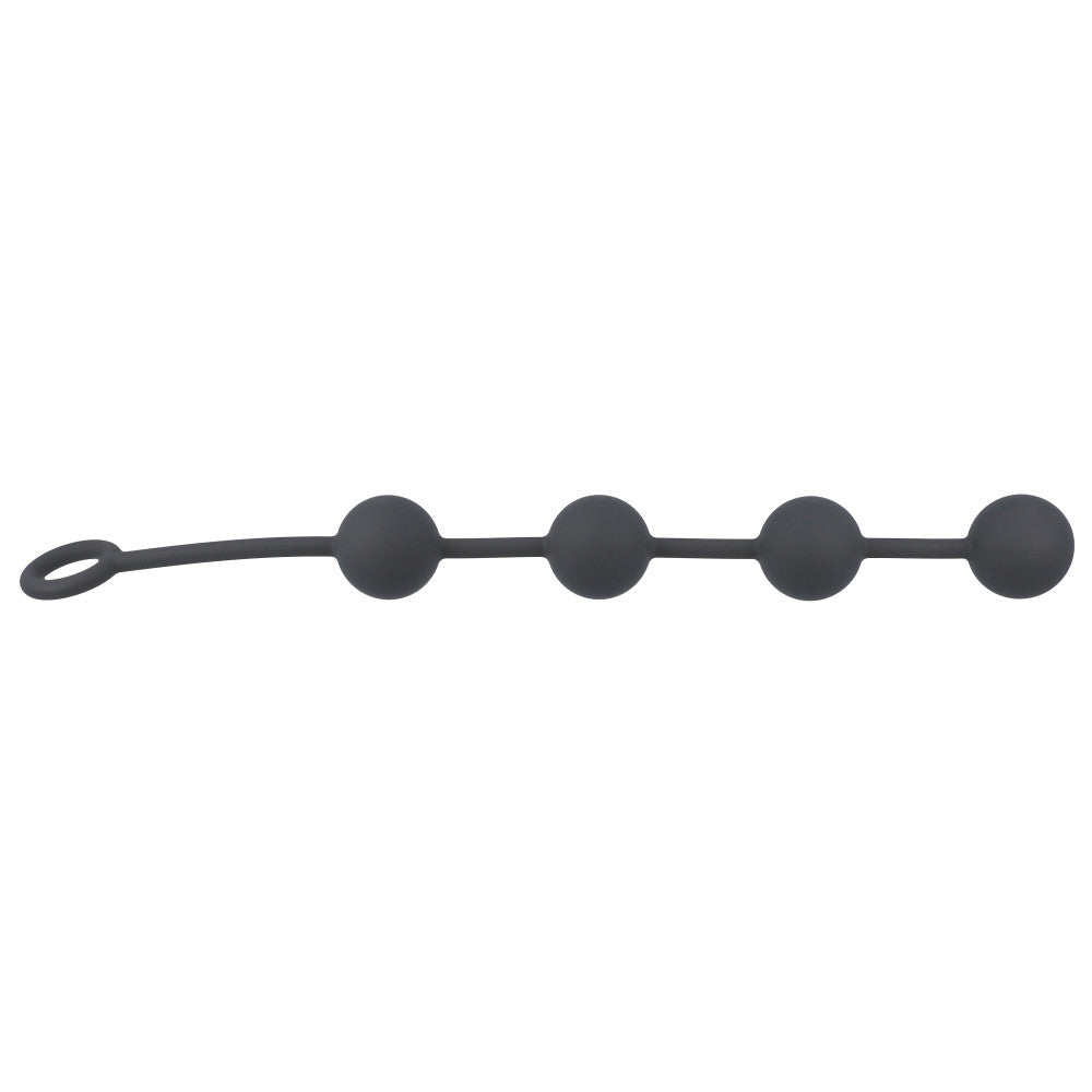 Anal rosary made of silicone Black Mont M black