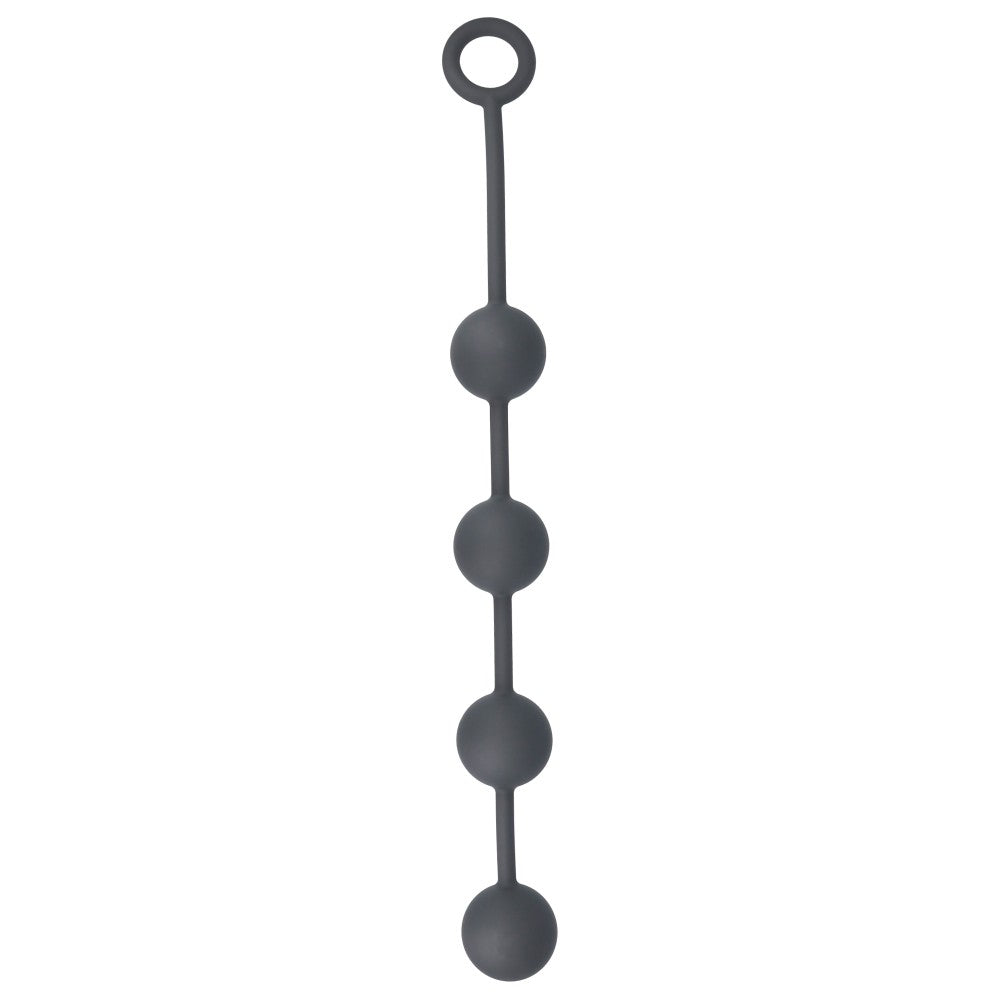 Anal rosary made of silicone Black Mont M black