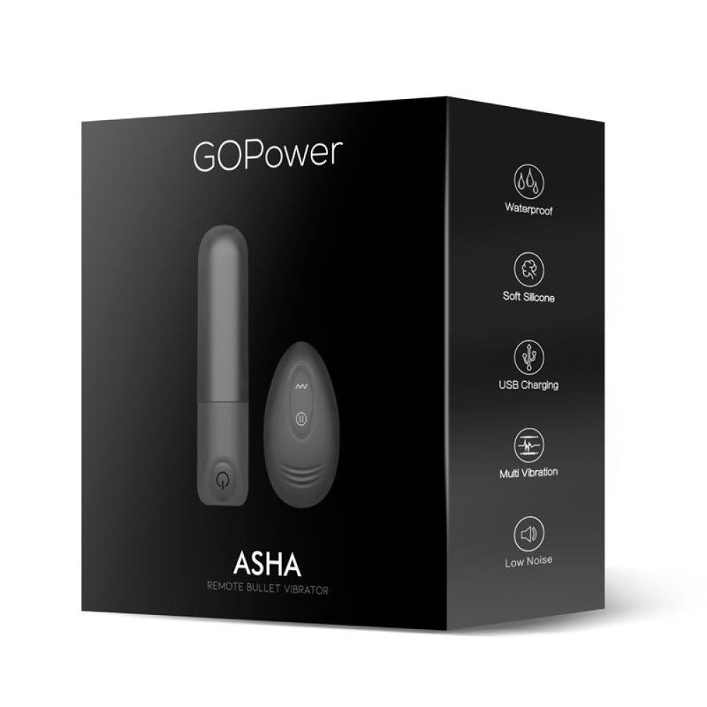 Asha Rechargeable Bullet Vibrator with Remote Control