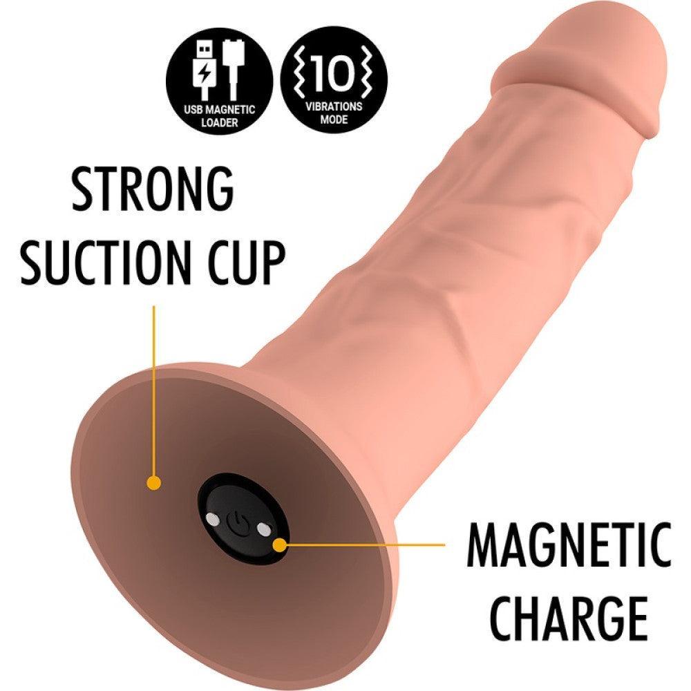Asher Rechargeable Realistic Silicone Dildo 7"