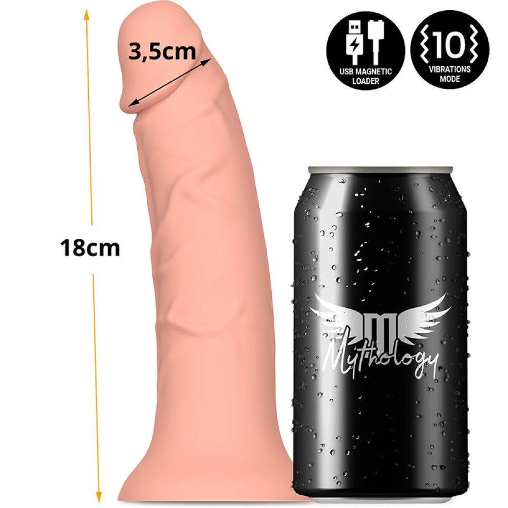 Asher Rechargeable Realistic Silicone Dildo 7"