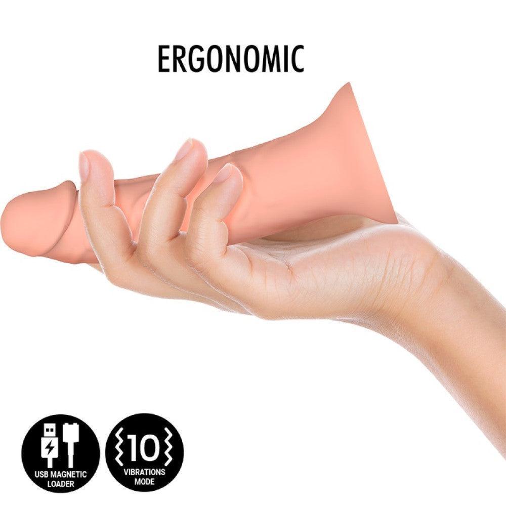 Asher Rechargeable Realistic Silicone Dildo 7"