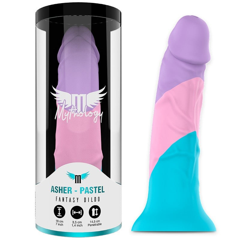 Asher Pastel Realistic Silicone Dildo