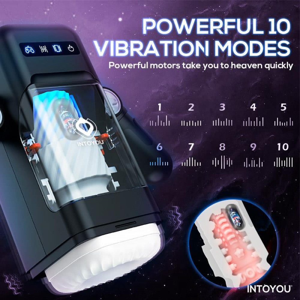 Automatic masturbator with thrusts, vibrations and heating Elon