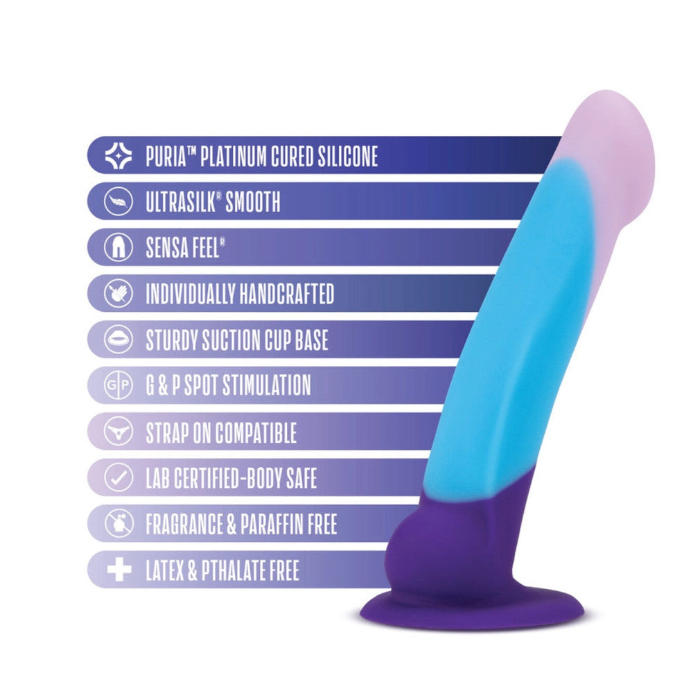 Avant D16 three-colour luxury two-layer silicone dildo