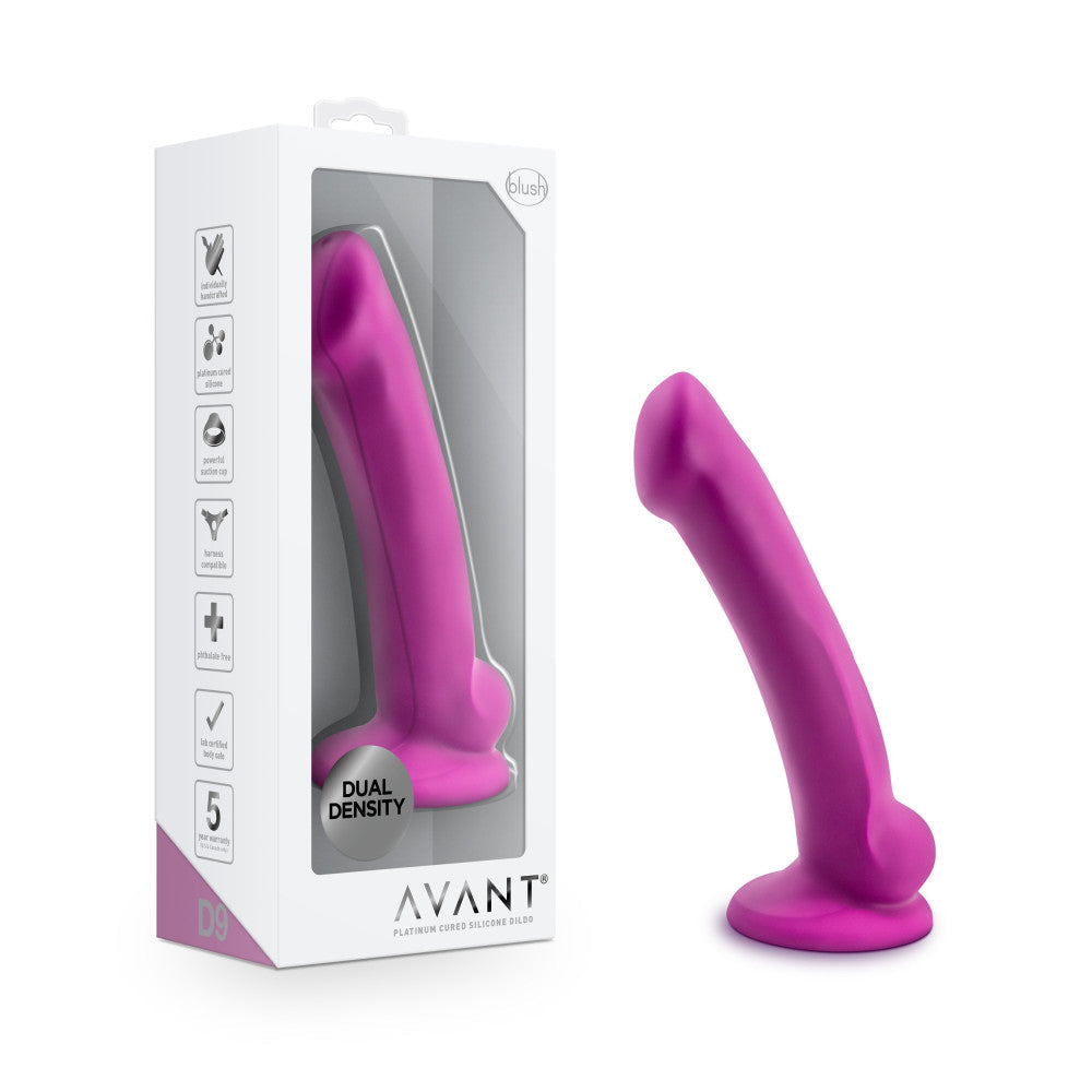 Avant Ergo Mini luxury two-layer silicone dildo purple