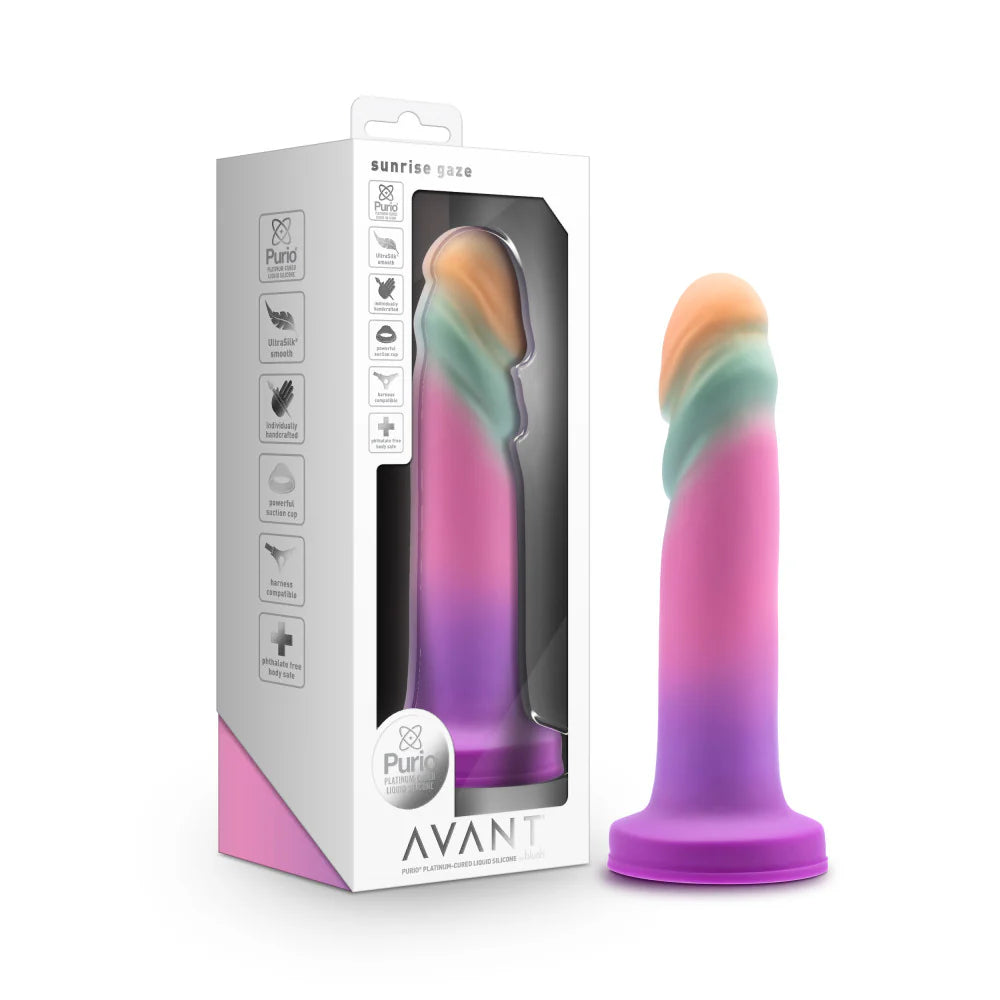 Avant Sunrise Gaze Multicolour Silicone Dildo