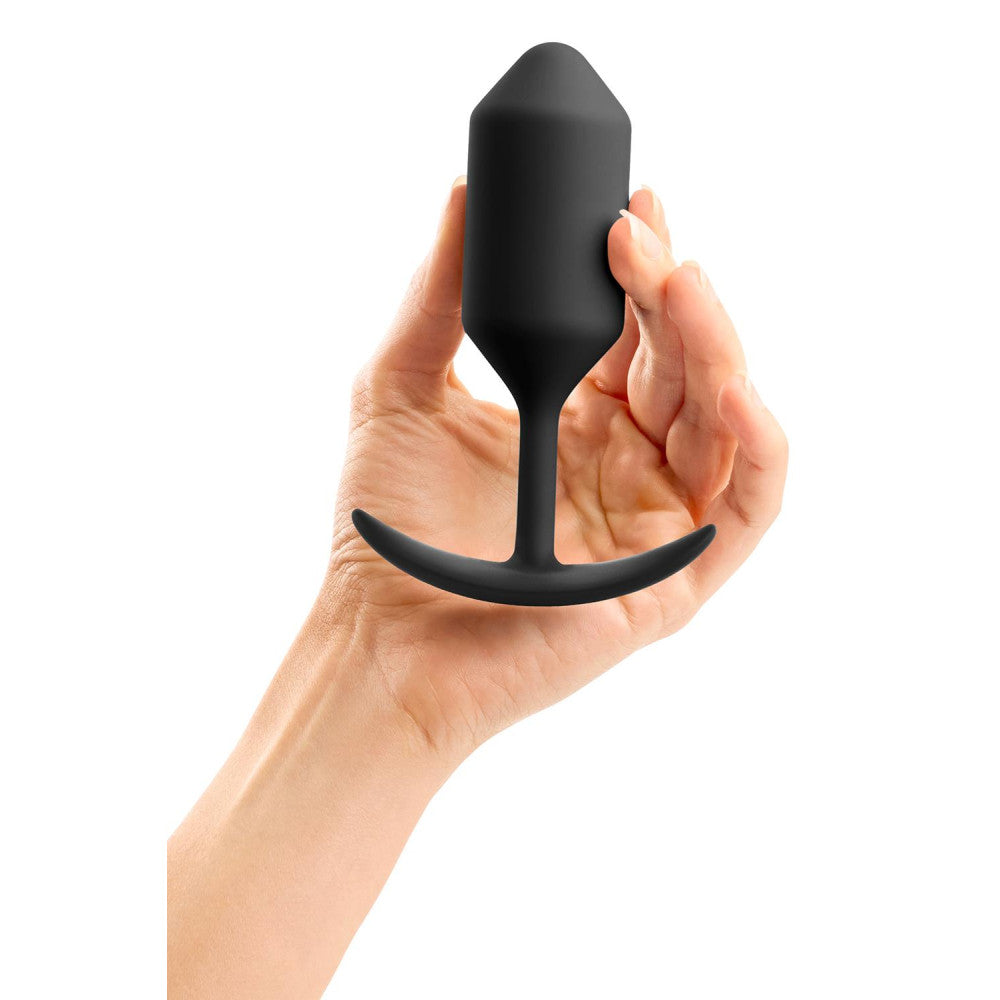 B-Vibe Snug Plug 3 weighted silicone butt plug