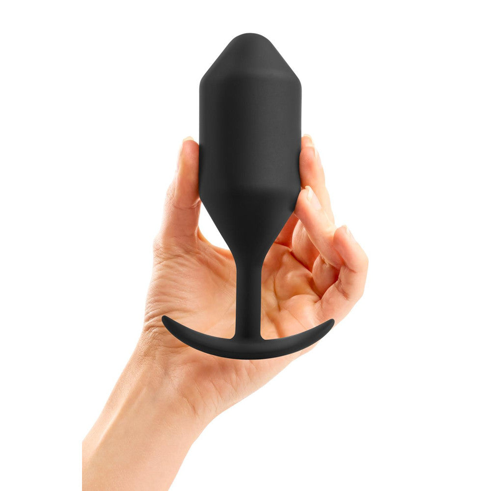 B-Vibe Snug Plug 5 silicone butt plug with weights