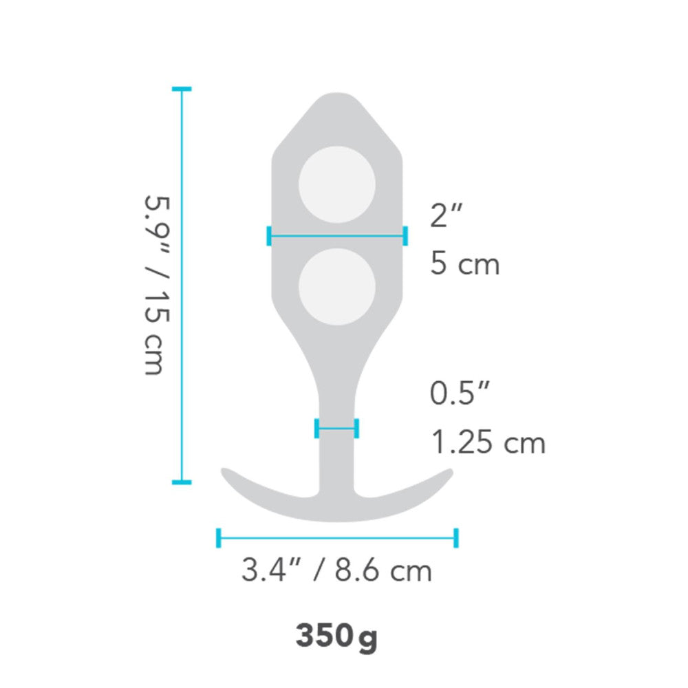 B-Vibe Snug Plug 5 silicone butt plug with weights