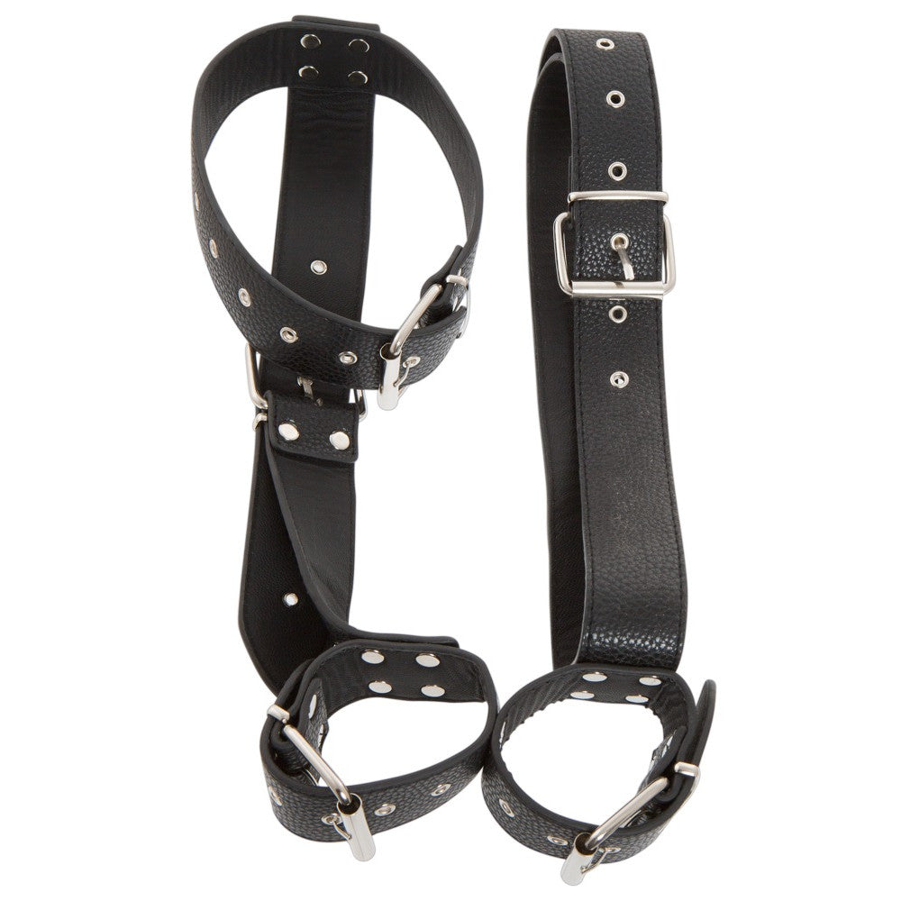 Bad Kitty Adjustable Collar with Wrist Restraints