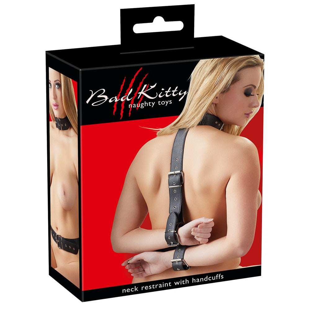 Bad Kitty Adjustable Collar with Wrist Restraints