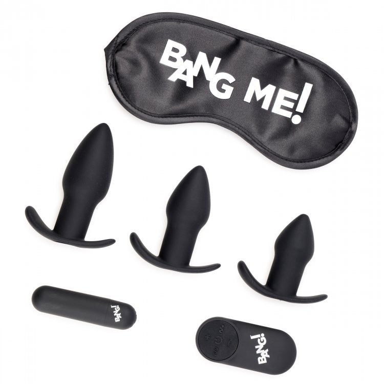 Bang Me vibrating butt plug set with remote control