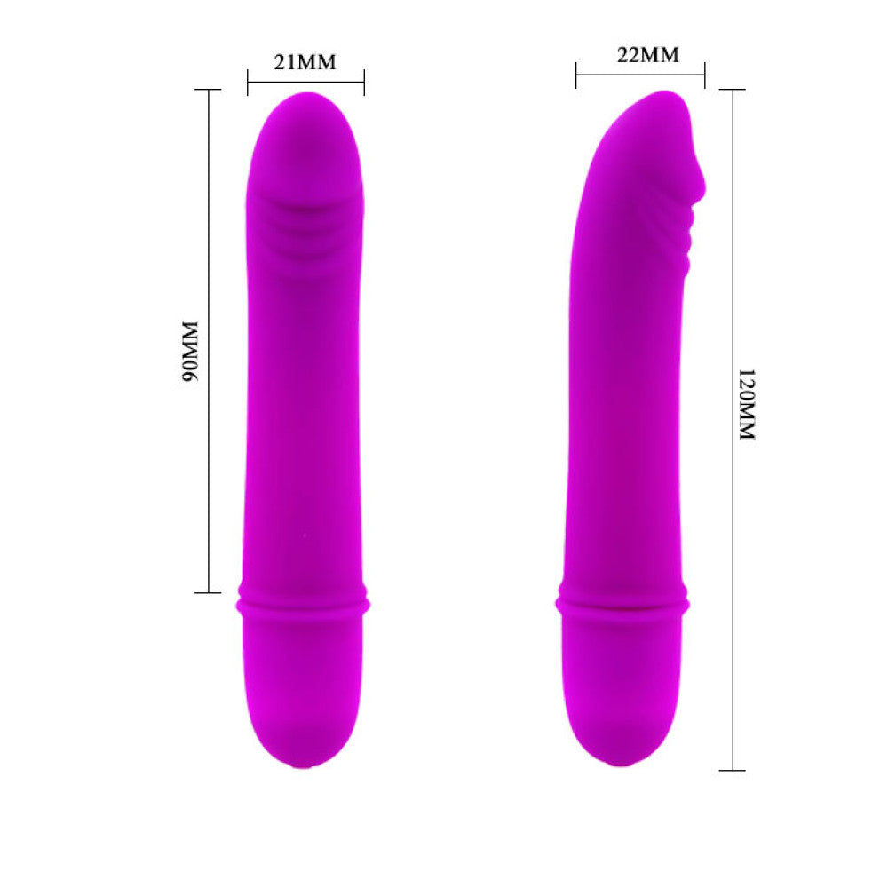 Beck Small Silicone Purple Vibrator