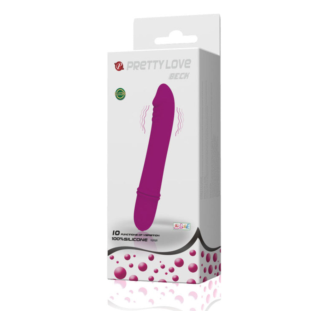 Beck Small Silicone Purple Vibrator